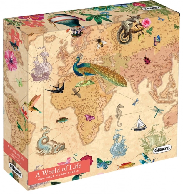 Puzzle Monde plein de vie 1000 pièces de Gibsons