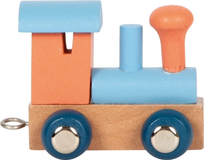 Locomotive orange polaire à lettres