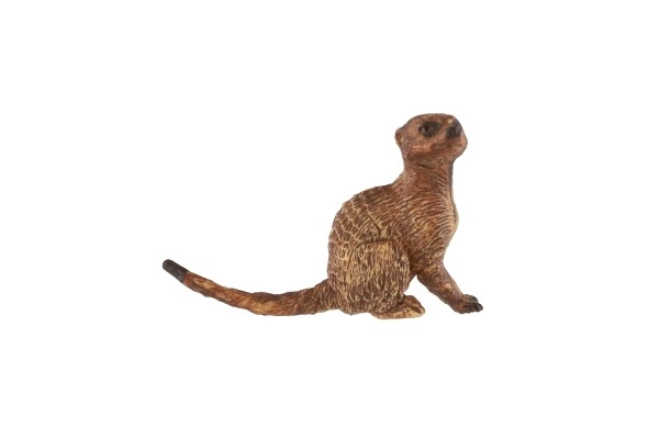Suricate en plastique 6cm brun clair en sachet