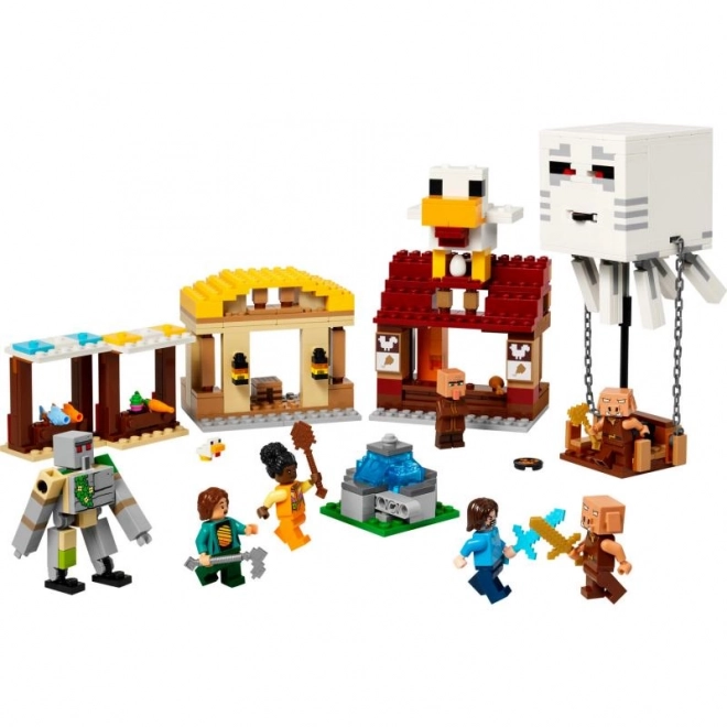 LEGO Minecraft 21273 Attaque de l'exploseur de Ghast sur le village