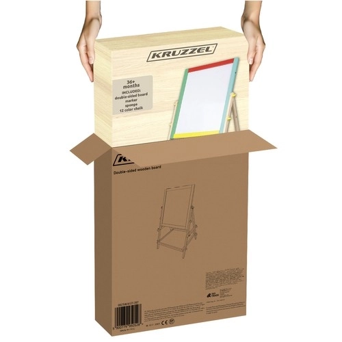 Tableau double face en bois pour enfants