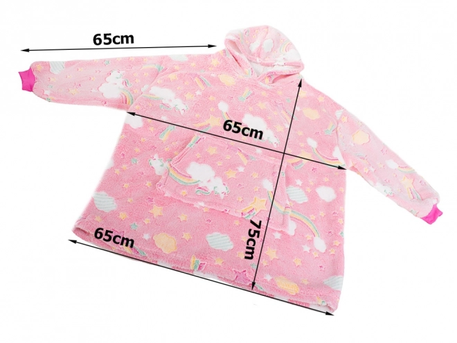 Couverture éclairante chaude à capuche pour enfants