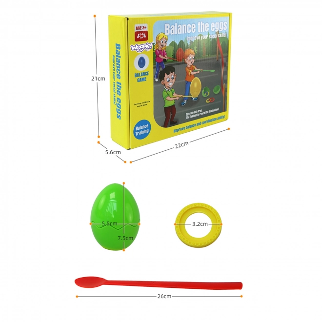 Jeu de compétence Woopie œufs d'équilibre