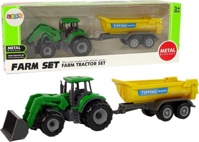 Véhicule agricole Tracteur Remorque D Vert