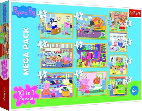 Puzzle 10 en 1 Peppa Pig