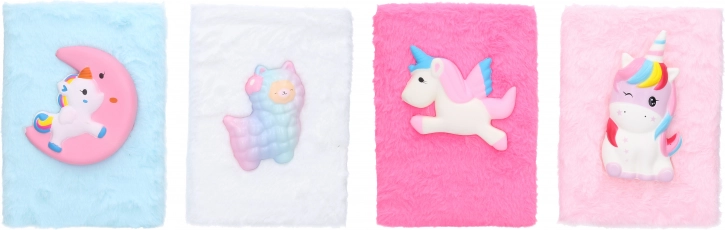 Carnet ligné duveteux avec petit animal 15 × 21 cm, 80 pages