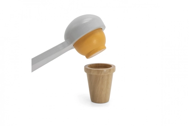 Stand de crème glacée en bois