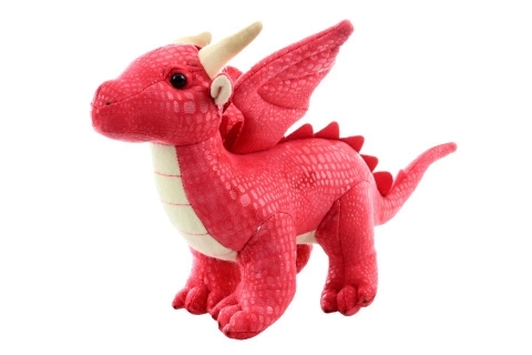Dragon rouge en peluche écologique