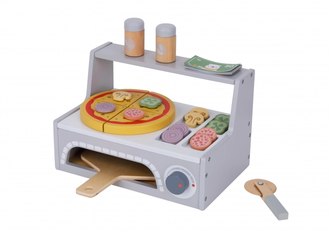 Ensemble de pizza en bois Tooky Toy avec accessoires