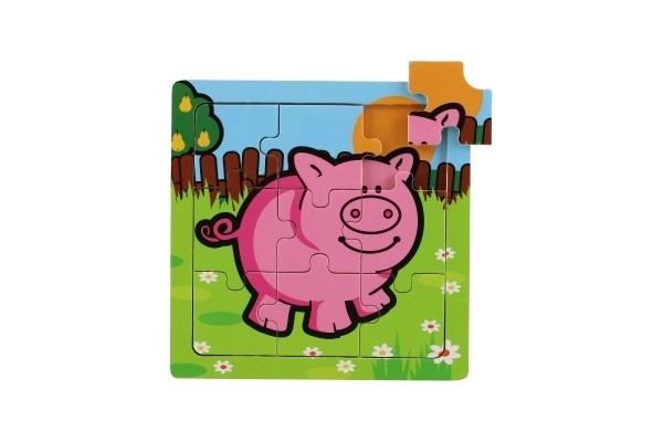 Mini puzzle Mes premiers animaux - 9 pièces