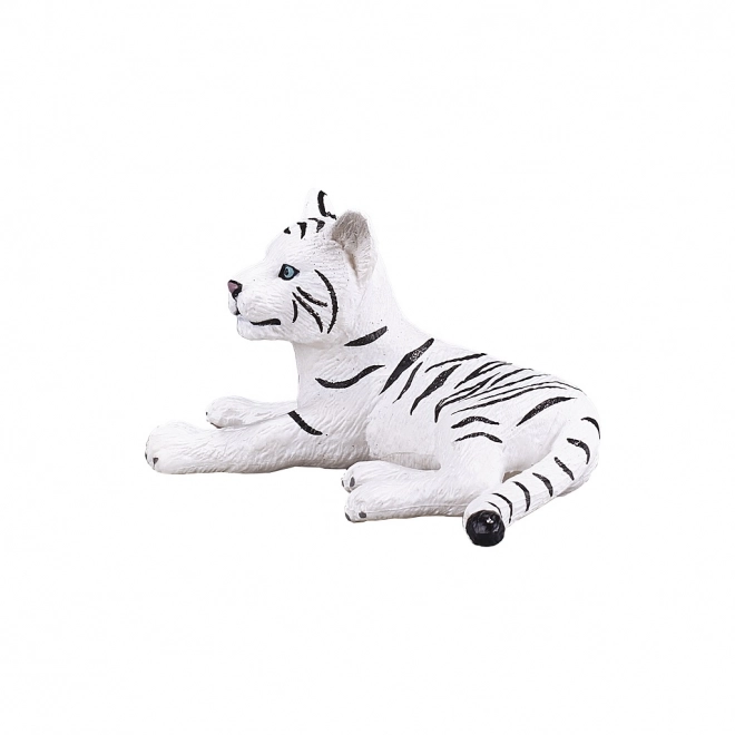 Figurine de Tigre Blanc Couché