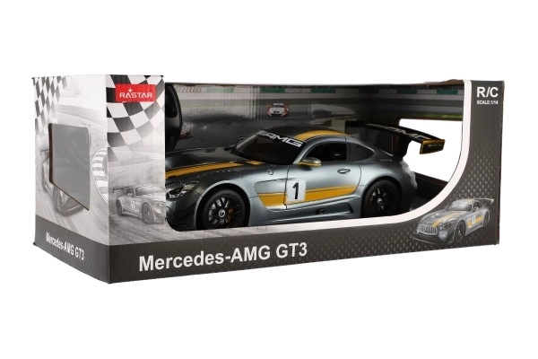 Voiture RC Mercedes AMG GT3 plastique 35cm 2,4GHz télécommandée à piles en boîte 44x18x23cm