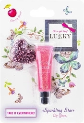 Brillant à lèvres pailleté Lukky goût cerise