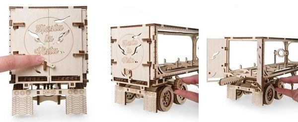 Ugears puzzle 3D - Remorque pour camion lourd boy VM 03 - 138 pièces