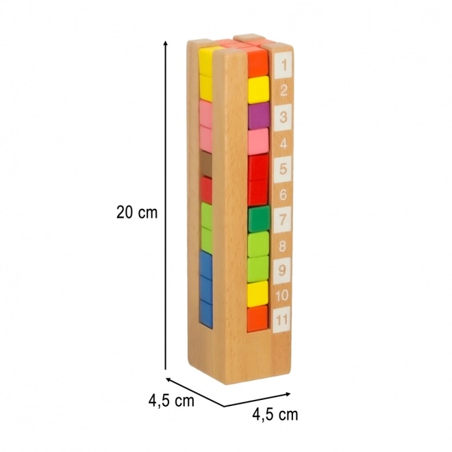 Blocs éducatifs en bois colorés Montessori