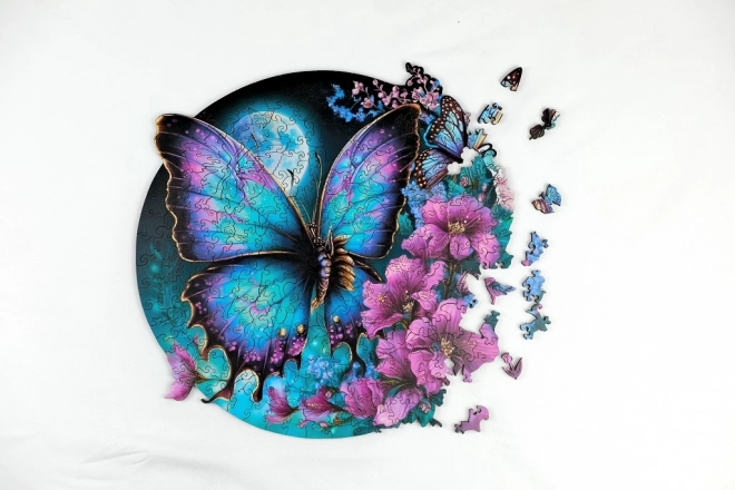 EscapeWelt Puzzle luminescent en bois Papillon 500 pièces