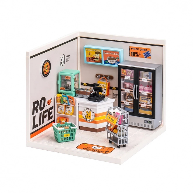 RoboTime miniature de maison Magasin de fournitures