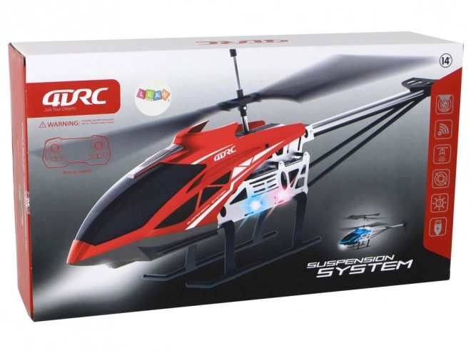 Hélicoptère télécommandé 70 cm rouge