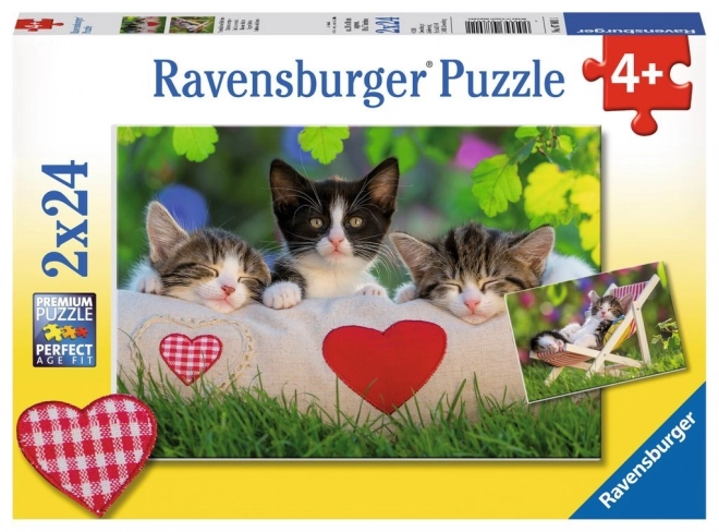 Puzzle 2x24 Chatons
