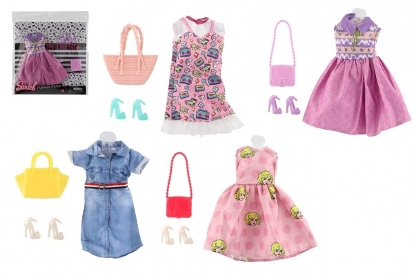 Robes et vêtements pour poupées avec accessoires