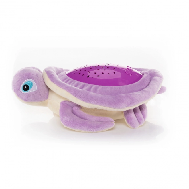 Jouet en peluche tortue avec projecteur, Violet