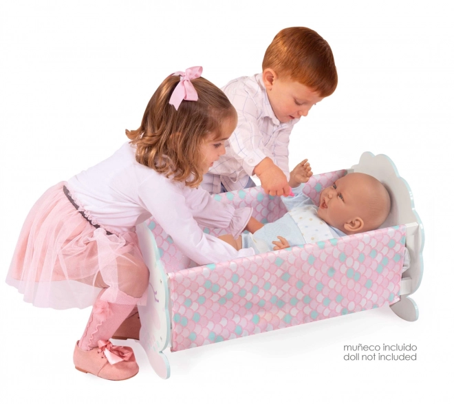 DeCuevas 55141 Berceau en bois pour poupées avec accessoires Ocean Fantasy 2021