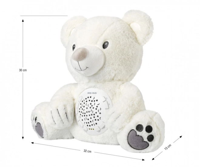 Jouet en peluche avec projecteur Ourson