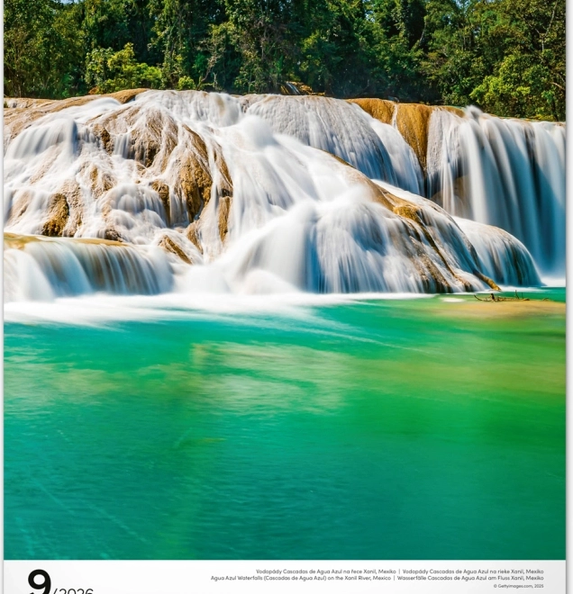 Calendrier mural Eau 2026