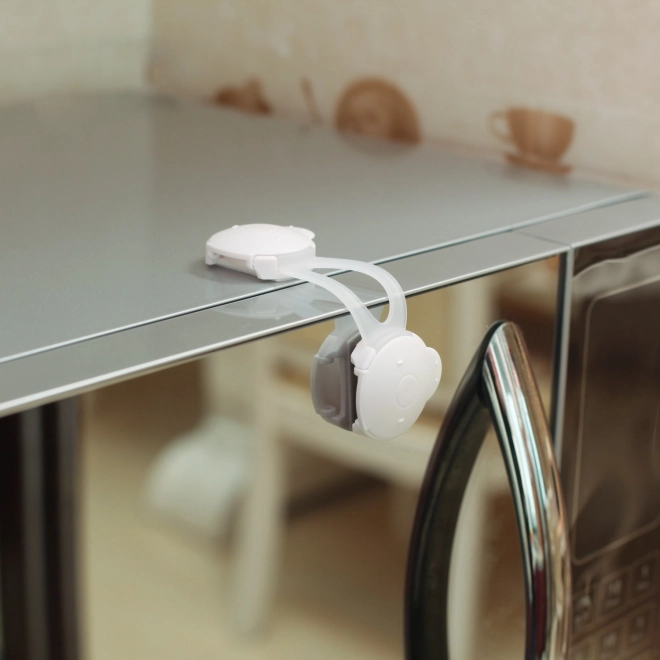Mini verrou de meuble flexible 2 pcs, blanc