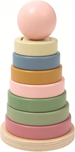 empilage de formes bonhomme jouet éducatif en bois 2Kids Toys