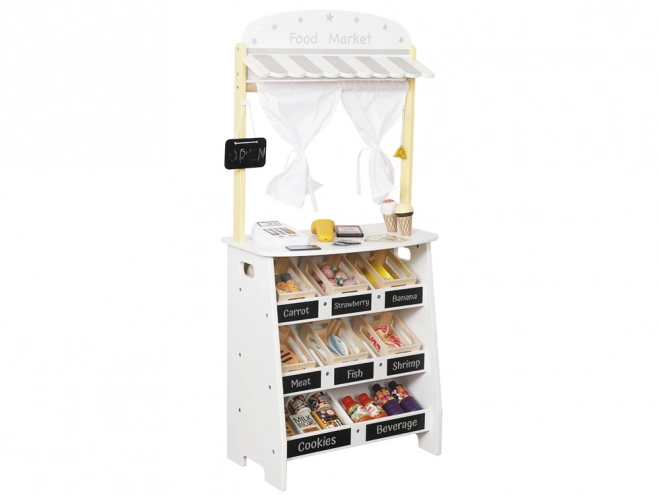 Stand en bois et théâtre 2-en-1 pour jeu créatif pour enfants ZA5267
