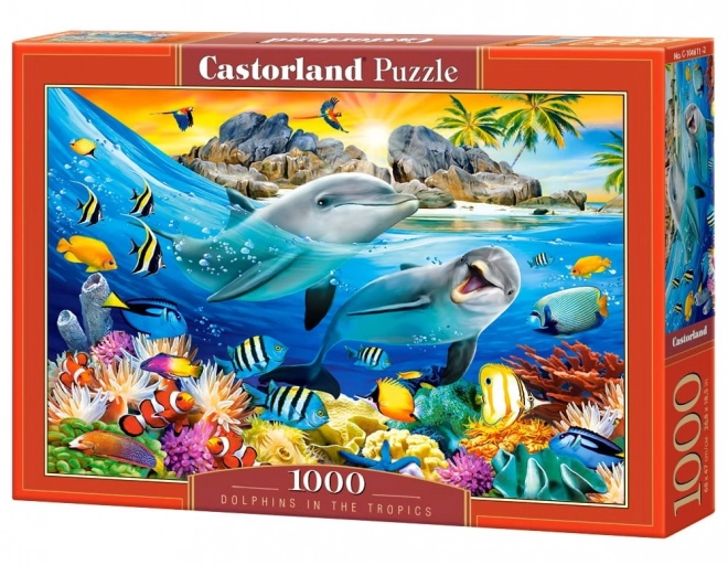 Puzzle 1000 pièces Dauphins dans les tropiques