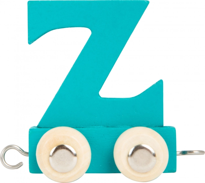 Small Foot wagon en bois avec la lettre Z – alphabet coloré pour trains en bois