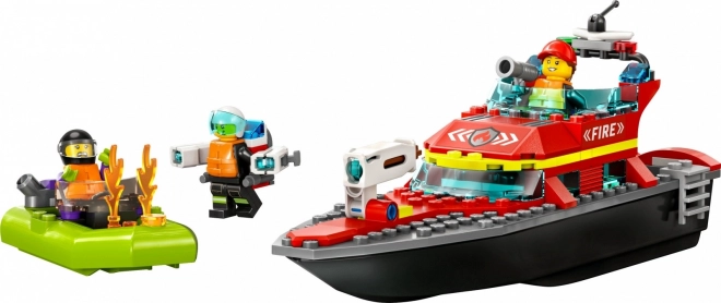 LEGO® City 60373 Bateau de Sauvetage des Pompiers et Canot