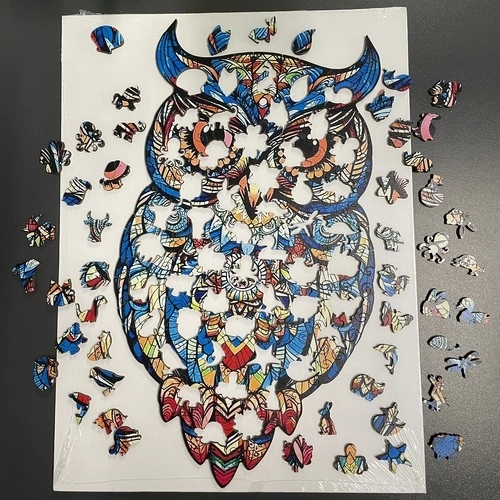 Puzzle en bois chouette Kruzzel