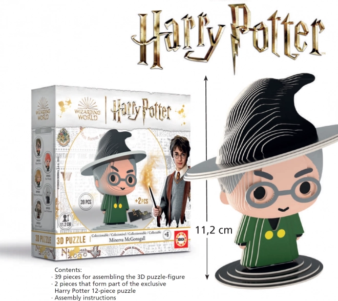 EDUCA Puzzle 3D Harry Potter : Minerva McGonagall 39 pièces