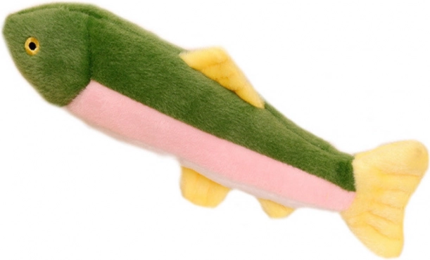 Poisson en peluche coloré avec couineur 30 cm
