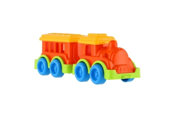 Petit train en plastique avec wagon