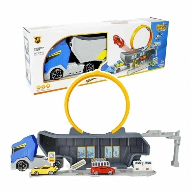 Circuit automobile à lancer