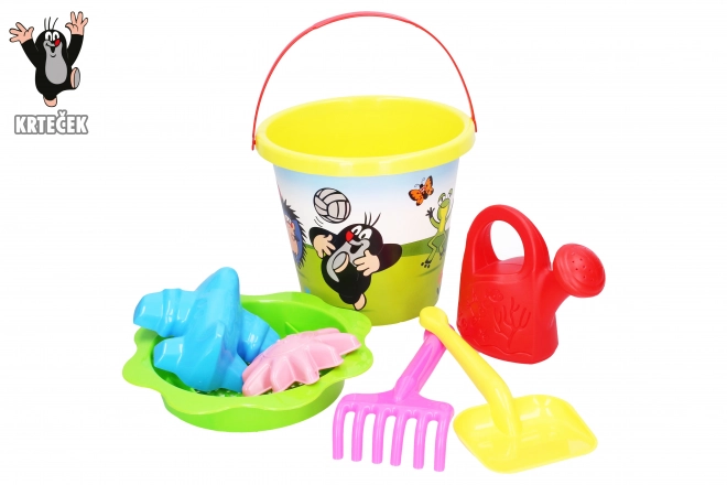 Ensemble pour sable Krtek grand 3,5 L jaune