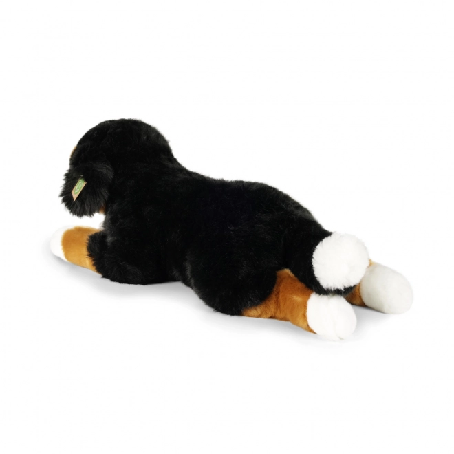 Grand chien de berger bernois en peluche couché 61 cm