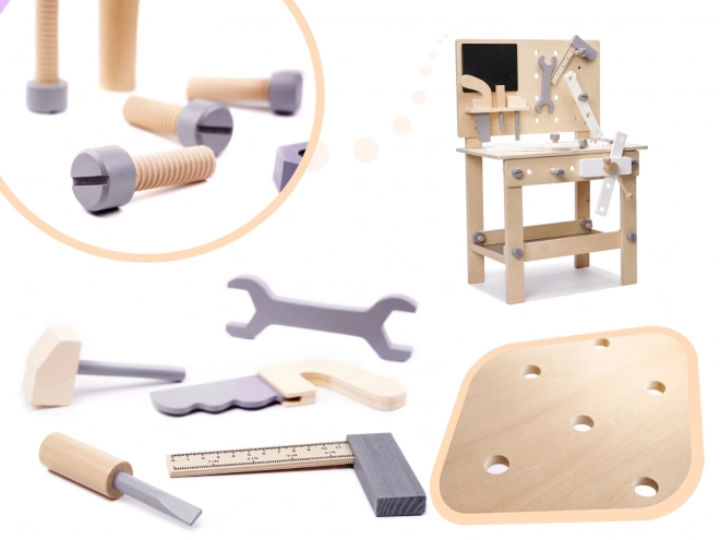 Atelier en bois avec outils