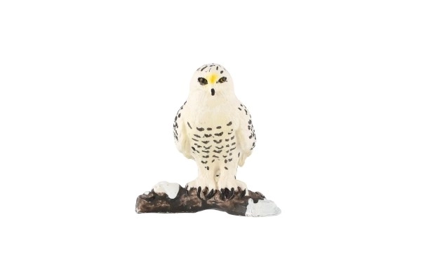 Hibou des neiges en plastique zooted 5cm dans un sac
