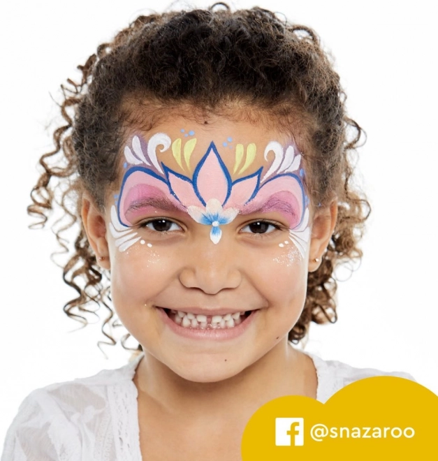 Set de couleurs Snazaroo pour le visage et le corps avec pochoirs Licornes et papillons