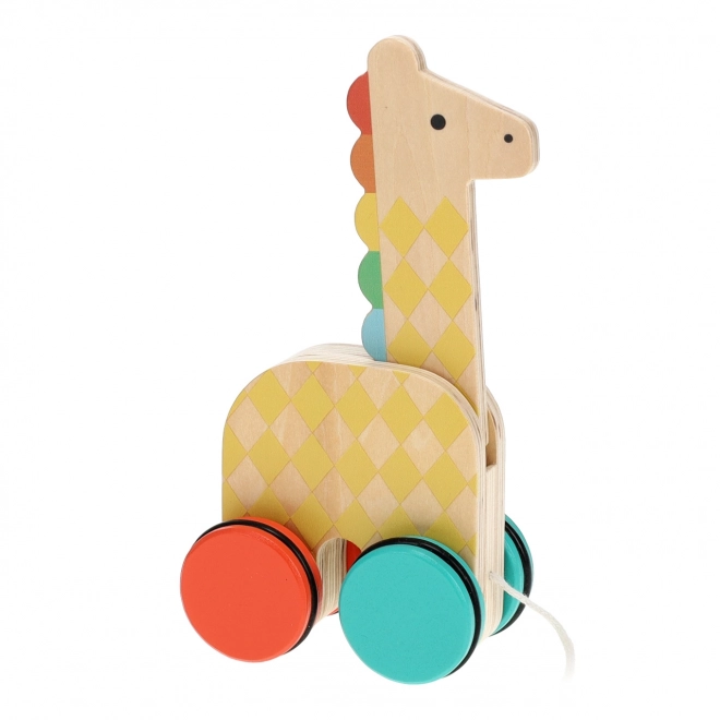 Jouet à tirer girafe
