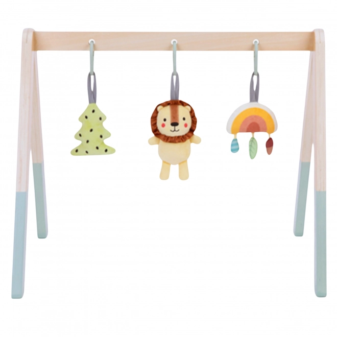 Portique en bois pour enfants - Amis de la forêt