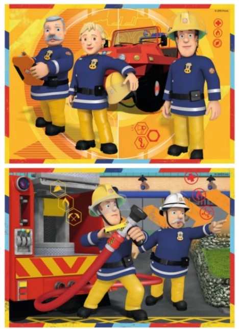 Puzzle Ravensburger POMPIER SAM 2×12 pièces
