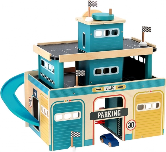 Vilac Garage en Bois Vintage Vilacity