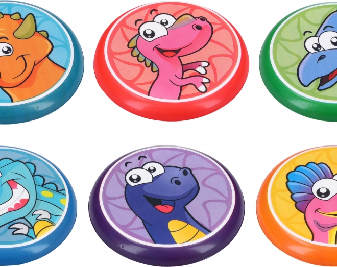 Disque de lancer avec motif dinosaure 16 cm