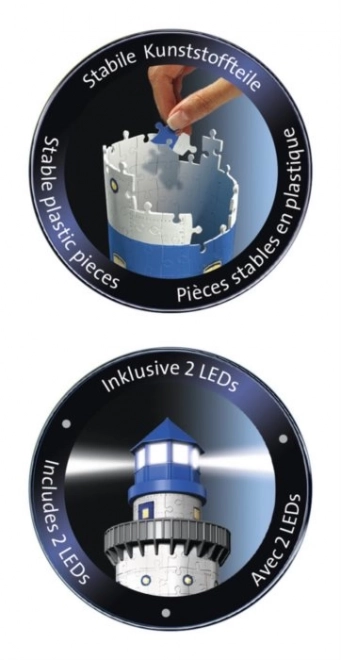 Ravensburger puzzle 3D lumineux phare édition nocturne 216 pièces